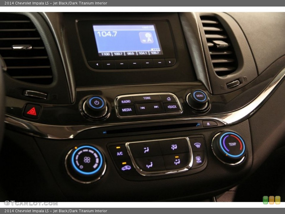 Jet Black/Dark Titanium Interior Controls for the 2014 Chevrolet Impala LS #93891001