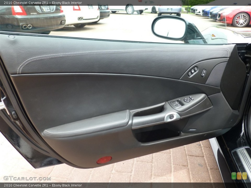 Ebony Black Interior Door Panel for the 2010 Chevrolet Corvette ZR1 #93893743
