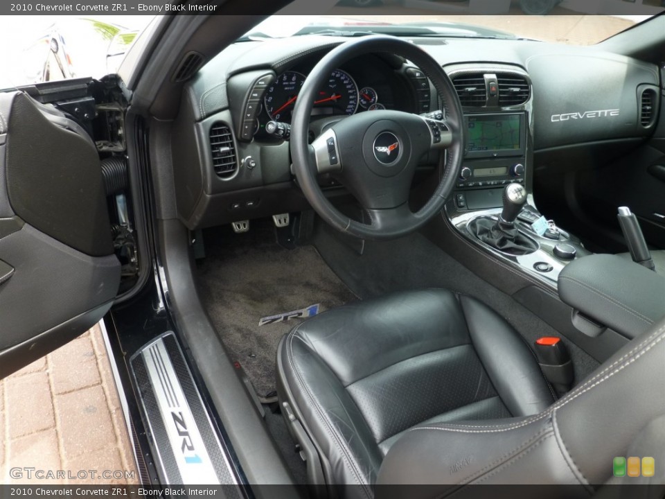 Ebony Black Interior Photo for the 2010 Chevrolet Corvette ZR1 #93893752