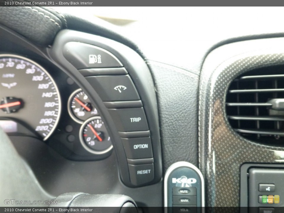 Ebony Black Interior Controls for the 2010 Chevrolet Corvette ZR1 #93893842