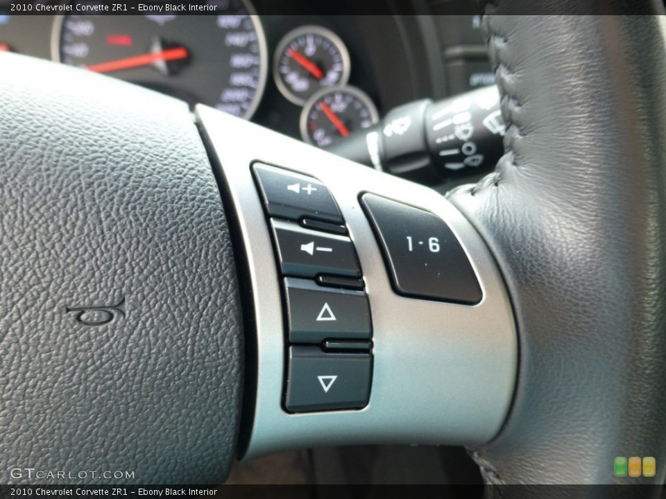 Ebony Black Interior Controls for the 2010 Chevrolet Corvette ZR1 #93893878