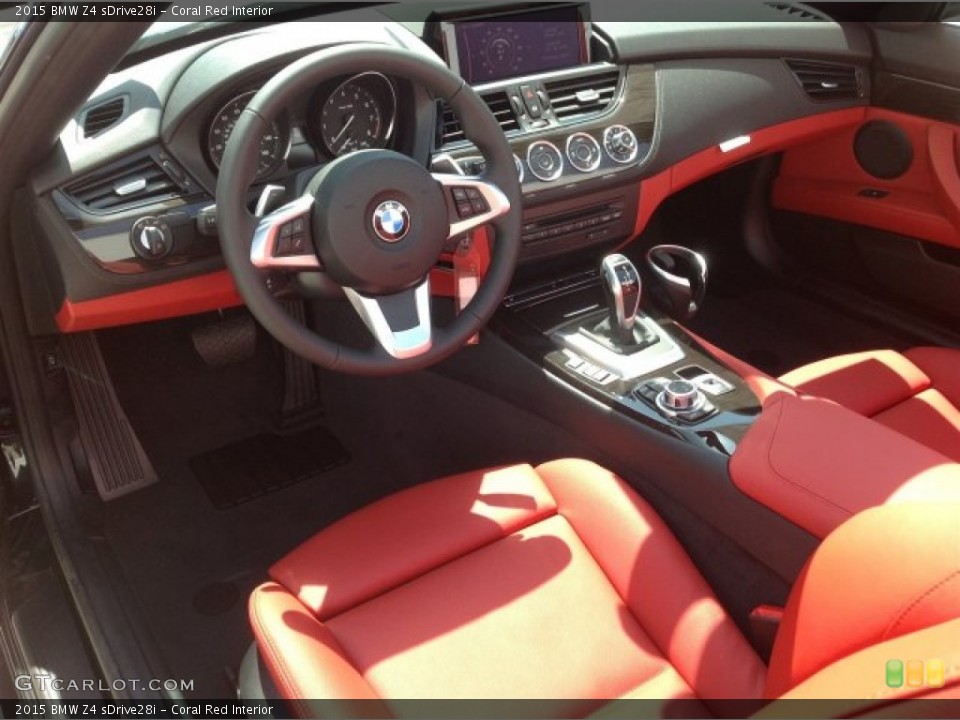 Coral Red Interior Photo for the 2015 BMW Z4 sDrive28i #93897143