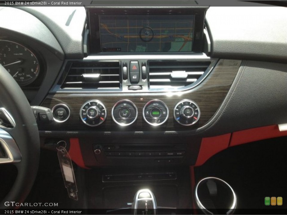 Coral Red Interior Controls for the 2015 BMW Z4 sDrive28i #93897180