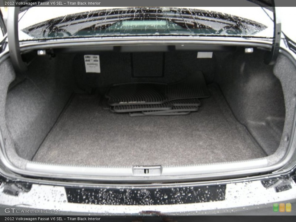 Titan Black Interior Trunk for the 2012 Volkswagen Passat V6 SEL #93900008