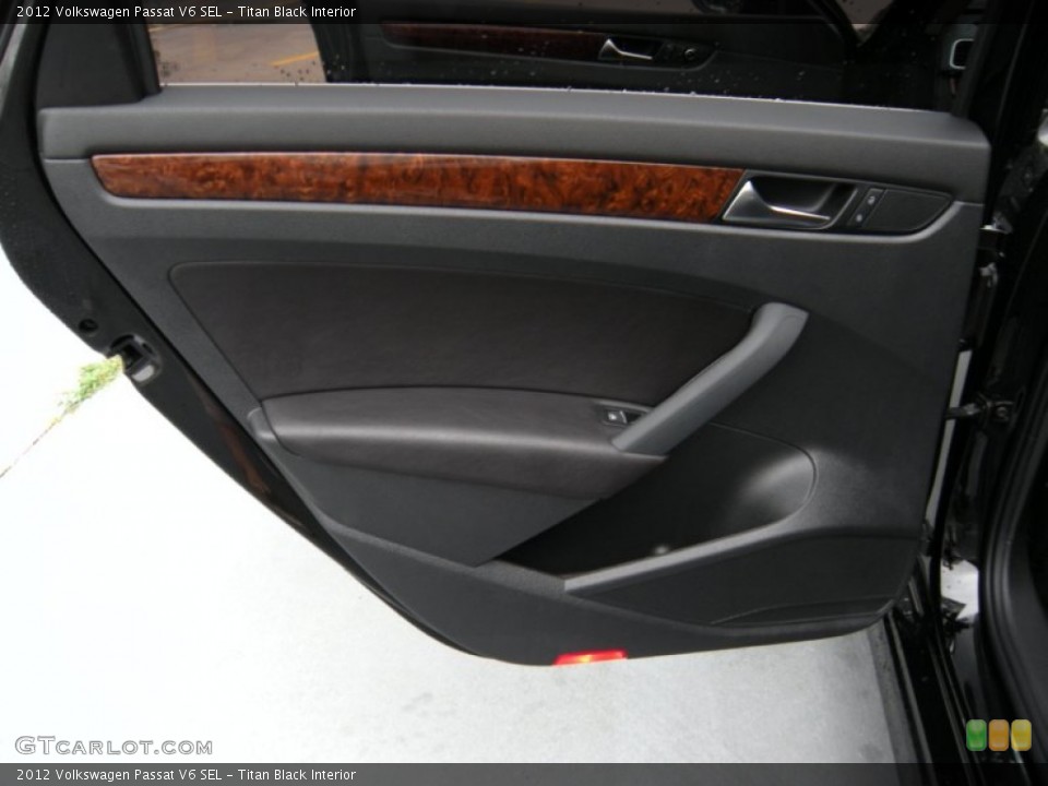 Titan Black Interior Door Panel for the 2012 Volkswagen Passat V6 SEL #93900032