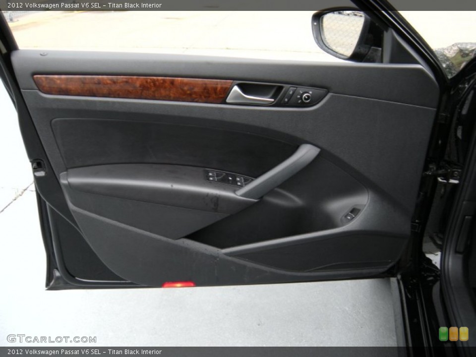 Titan Black Interior Door Panel for the 2012 Volkswagen Passat V6 SEL #93900083
