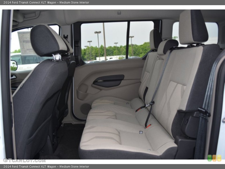 Medium Stone Interior Rear Seat for the 2014 Ford Transit Connect XLT Wagon #93905342