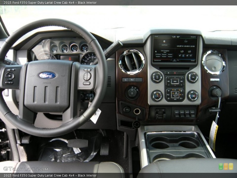 Black Interior Dashboard for the 2015 Ford F350 Super Duty Lariat Crew Cab 4x4 #93907784