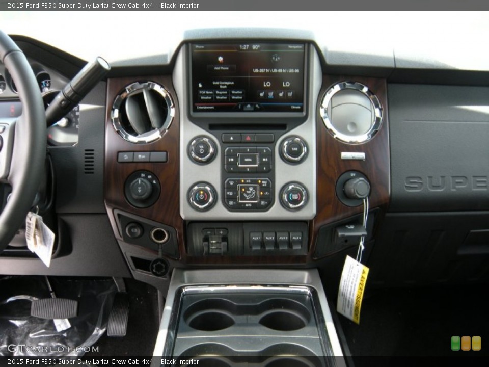 Black Interior Controls for the 2015 Ford F350 Super Duty Lariat Crew Cab 4x4 #93907810