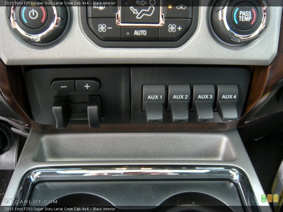 Black Interior Controls for the 2015 Ford F350 Super Duty Lariat Crew Cab 4x4 #93907883
