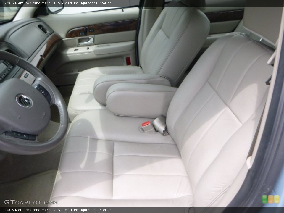 Medium Light Stone Interior Front Seat for the 2006 Mercury Grand Marquis LS #93908762