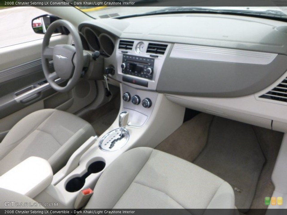 Dark Khaki/Light Graystone Interior Photo for the 2008 Chrysler Sebring LX Convertible #93910766