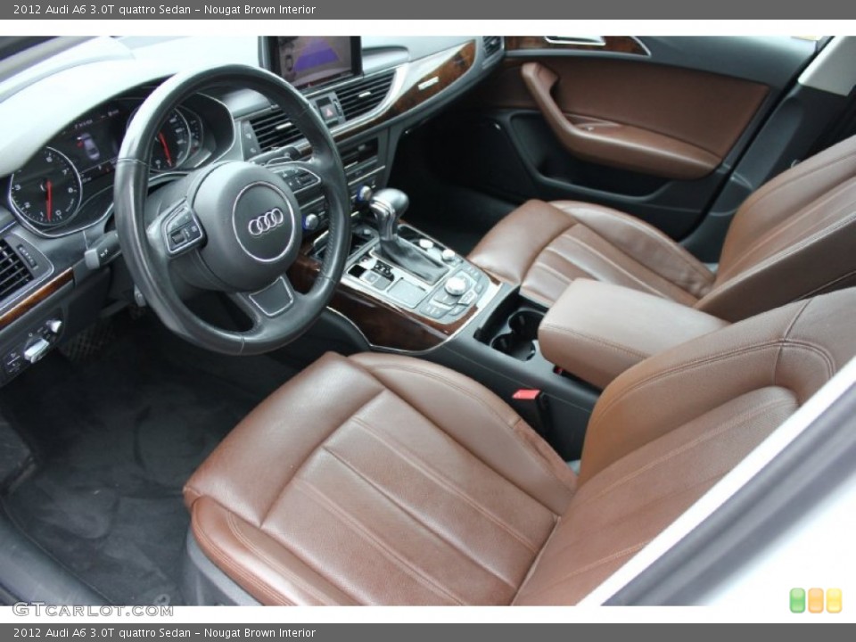 Nougat Brown Interior Photo for the 2012 Audi A6 3.0T quattro Sedan #93916244