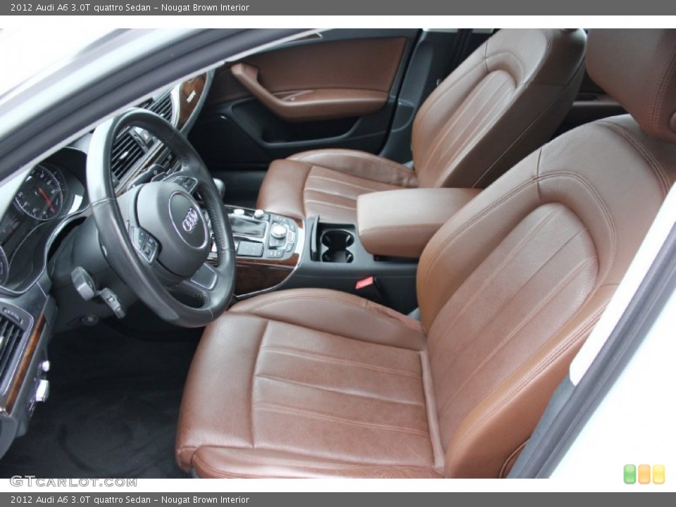 Nougat Brown Interior Front Seat for the 2012 Audi A6 3.0T quattro Sedan #93916268