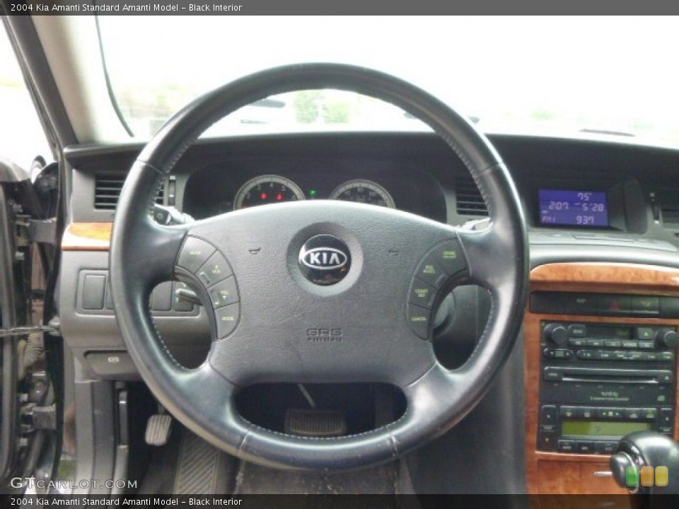 Black Interior Steering Wheel for the 2004 Kia Amanti  #93917684