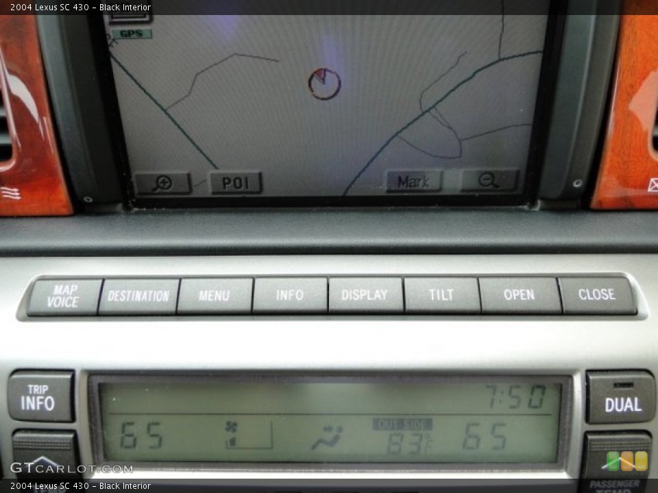 Black Interior Controls for the 2004 Lexus SC 430 #93919097