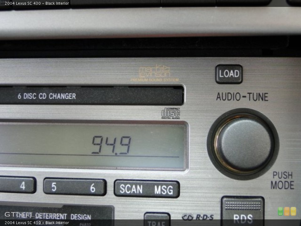 Black Interior Audio System for the 2004 Lexus SC 430 #93919145
