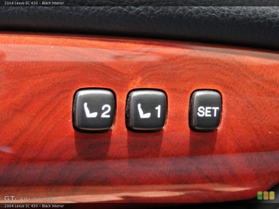 Black Interior Controls for the 2004 Lexus SC 430 #93919343