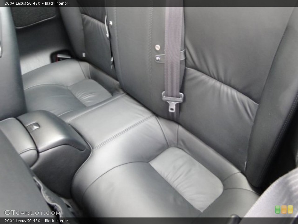 Black Interior Rear Seat for the 2004 Lexus SC 430 #93919379