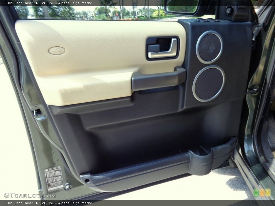 Alpaca Beige Interior Door Panel for the 2005 Land Rover LR3 V8 HSE #93919955