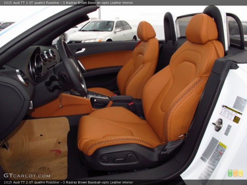 S Madras Brown Baseball-optic Leather Interior Photo for the 2015 Audi TT 2.0T quattro Roadster #93920609