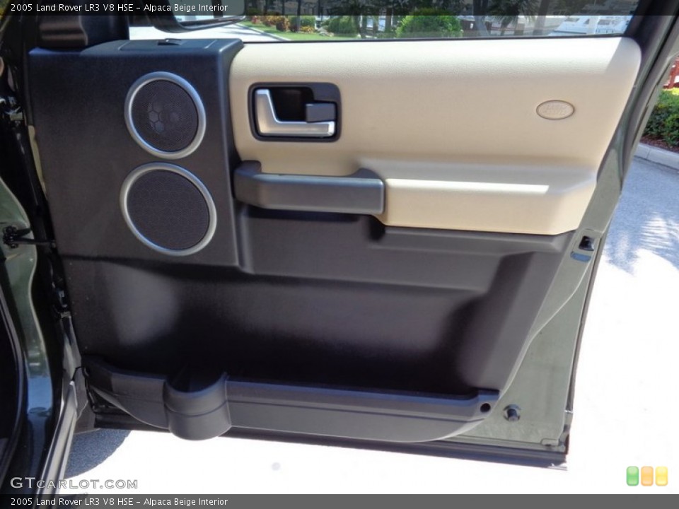 Alpaca Beige Interior Door Panel for the 2005 Land Rover LR3 V8 HSE #93920831