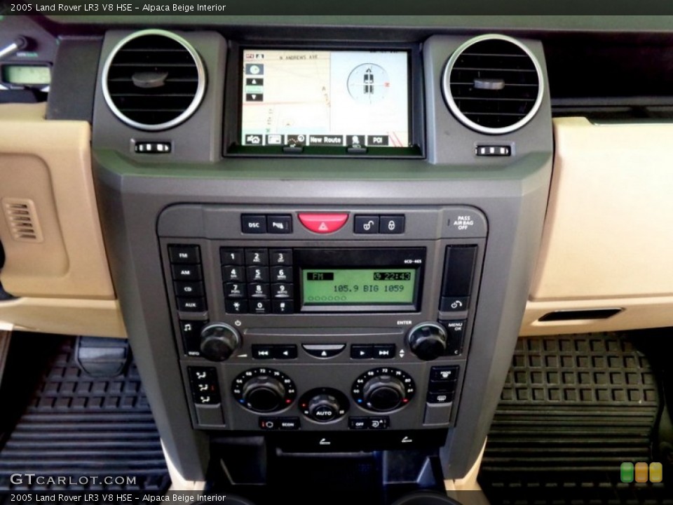 Alpaca Beige Interior Controls for the 2005 Land Rover LR3 V8 HSE #93921212