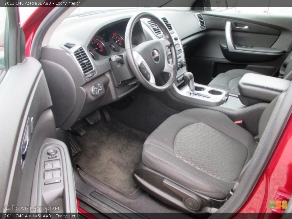 Ebony Interior Photo for the 2011 GMC Acadia SL AWD #93925886