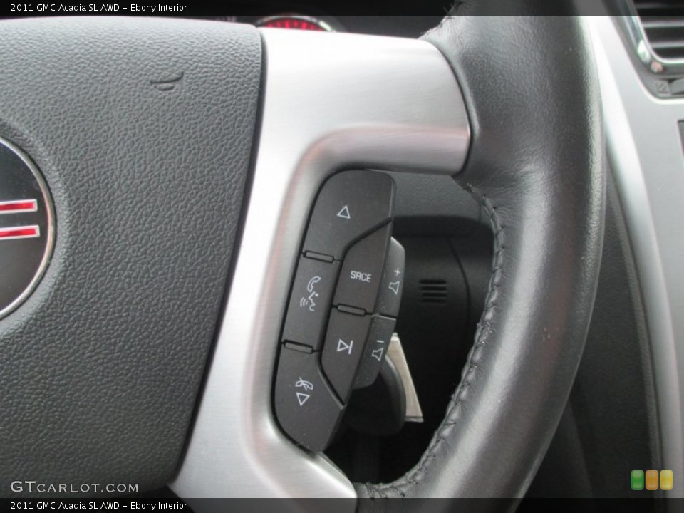 Ebony Interior Controls for the 2011 GMC Acadia SL AWD #93925964