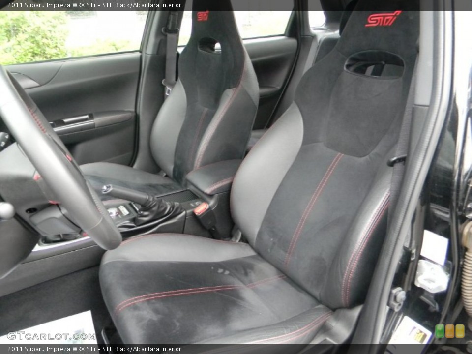 STI  Black/Alcantara Interior Front Seat for the 2011 Subaru Impreza WRX STi #93930581