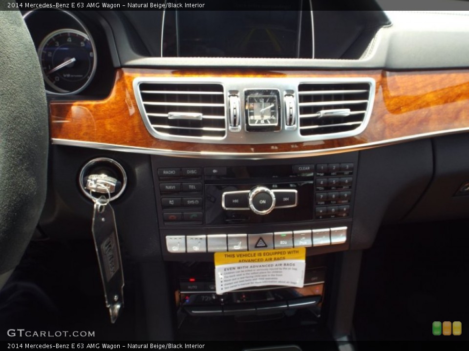 Natural Beige/Black Interior Controls for the 2014 Mercedes-Benz E 63 AMG Wagon #93935271