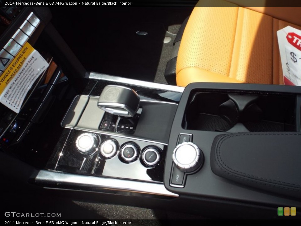 Natural Beige/Black Interior Transmission for the 2014 Mercedes-Benz E 63 AMG Wagon #93935298