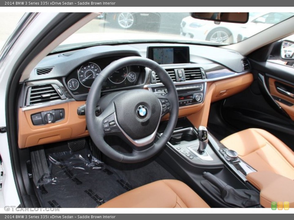 Saddle Brown Interior Photo for the 2014 BMW 3 Series 335i xDrive Sedan #93938682