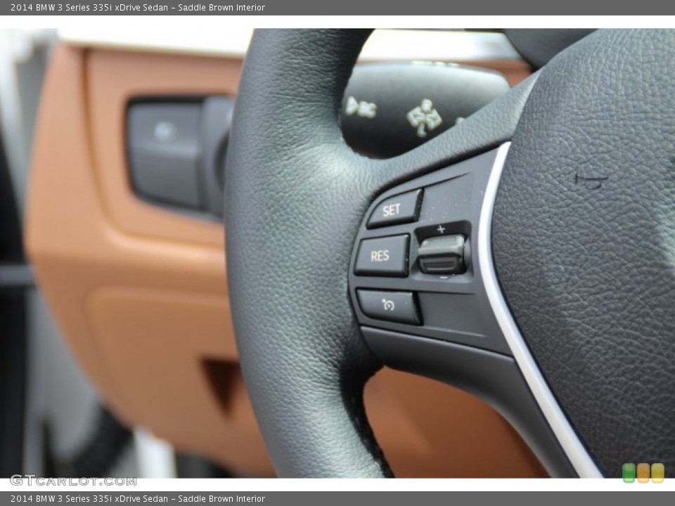 Saddle Brown Interior Controls for the 2014 BMW 3 Series 335i xDrive Sedan #93938861