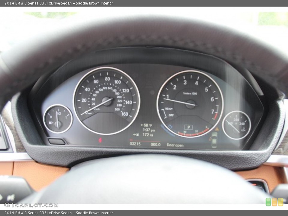 Saddle Brown Interior Gauges for the 2014 BMW 3 Series 335i xDrive Sedan #93938904