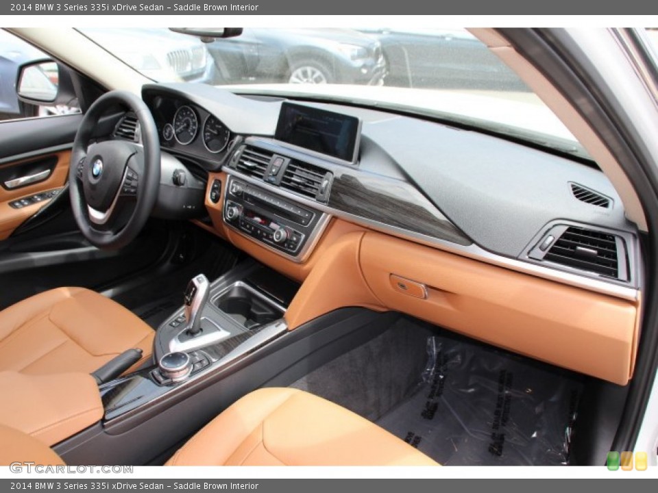 Saddle Brown Interior Dashboard for the 2014 BMW 3 Series 335i xDrive Sedan #93939036