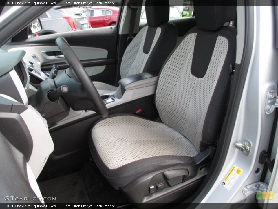 Light Titanium/Jet Black Interior Front Seat for the 2011 Chevrolet Equinox LS AWD #93939750