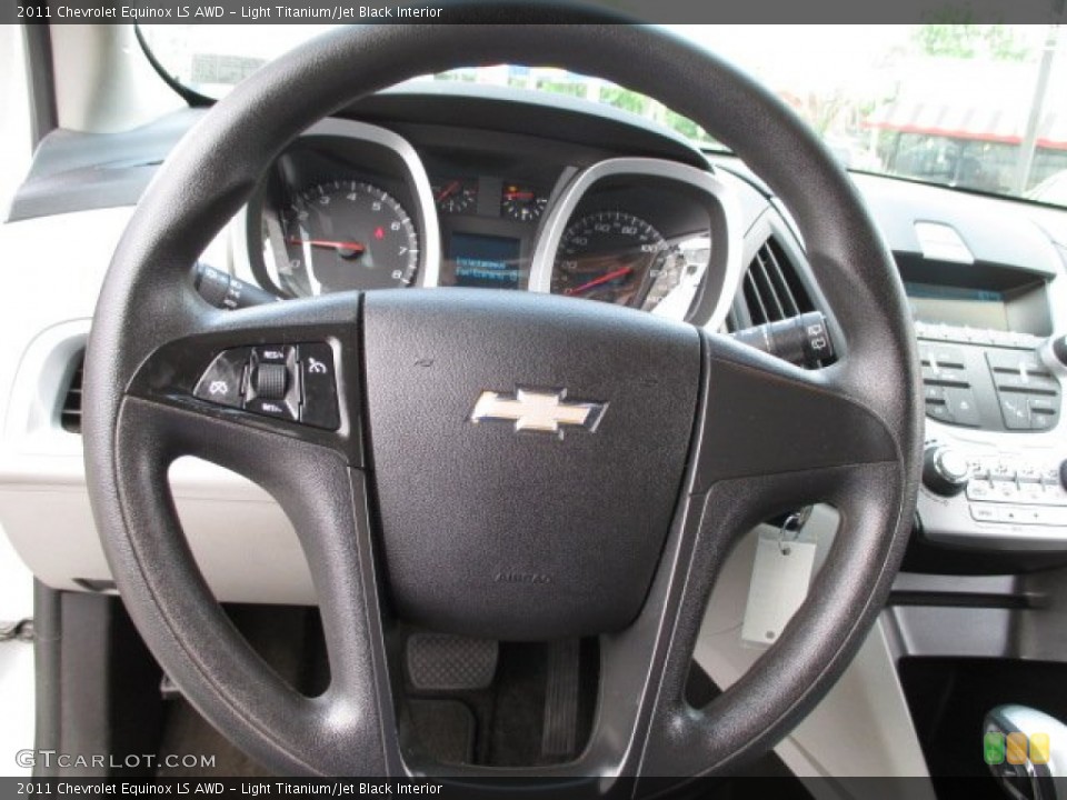 Light Titanium/Jet Black Interior Steering Wheel for the 2011 Chevrolet Equinox LS AWD #93939803
