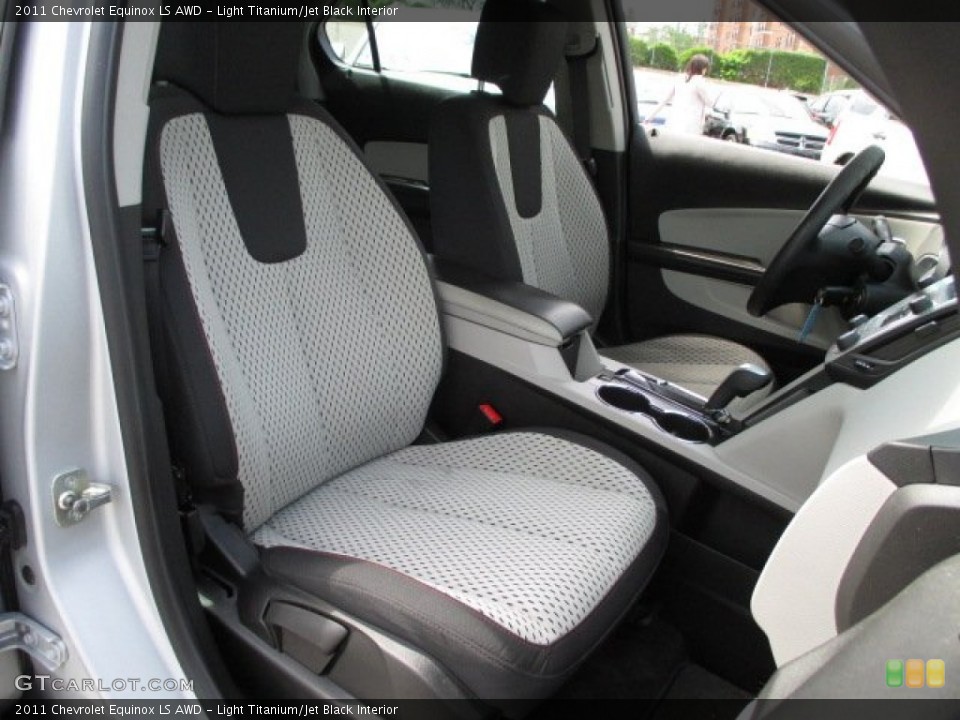 Light Titanium/Jet Black Interior Front Seat for the 2011 Chevrolet Equinox LS AWD #93939909