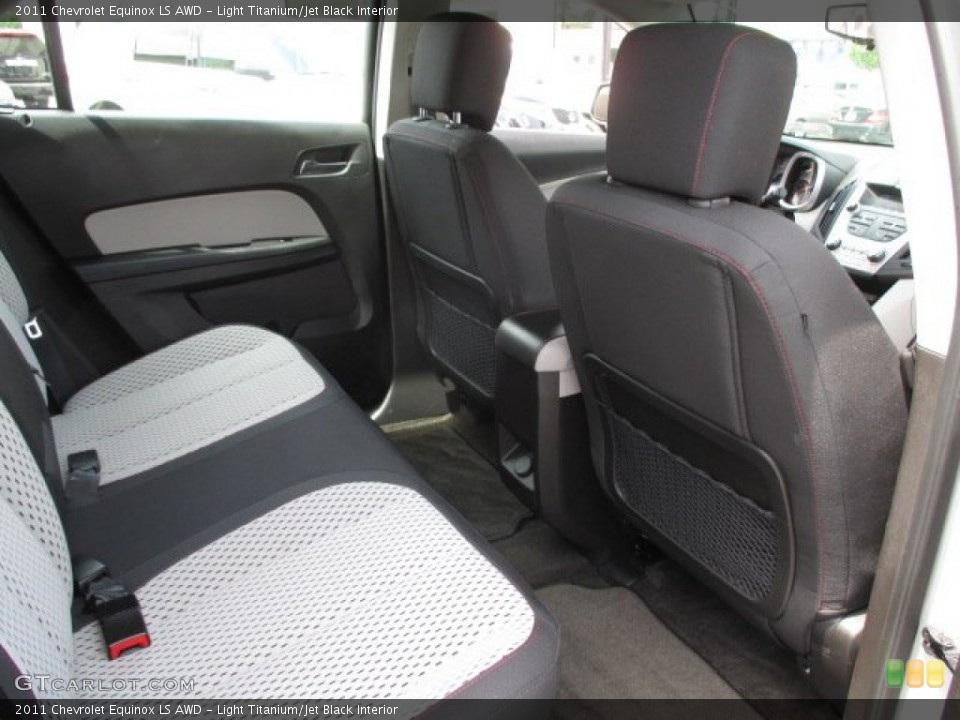 Light Titanium/Jet Black Interior Rear Seat for the 2011 Chevrolet Equinox LS AWD #93939933