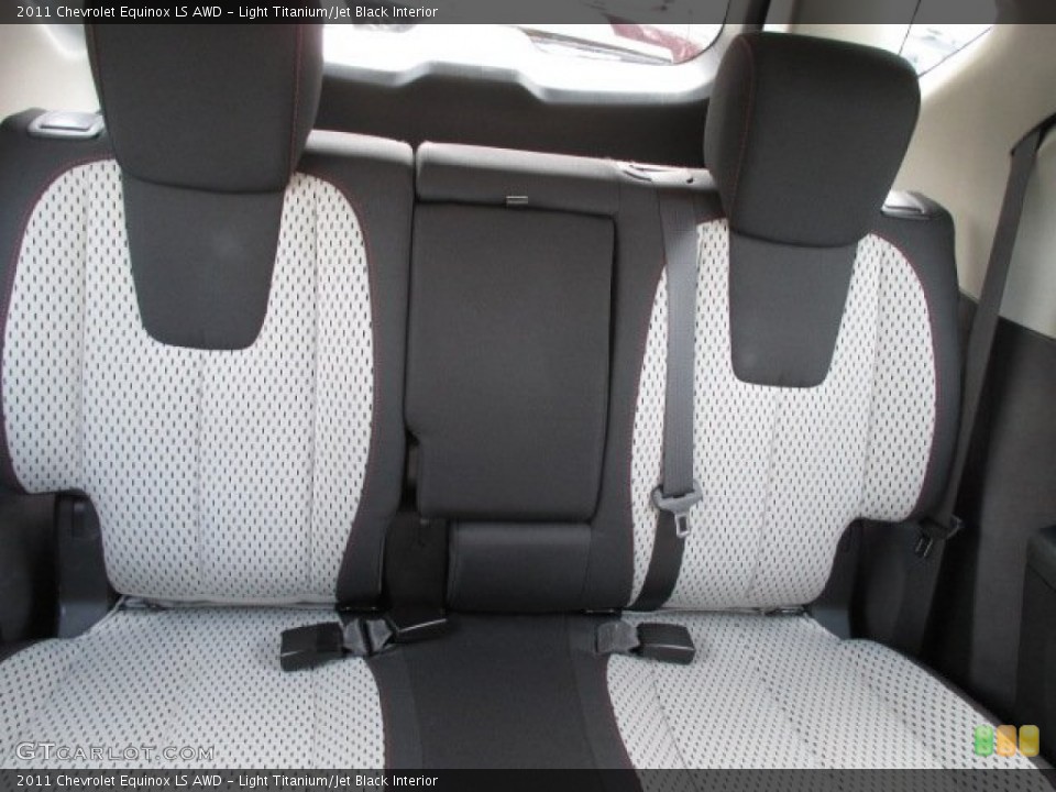 Light Titanium/Jet Black Interior Rear Seat for the 2011 Chevrolet Equinox LS AWD #93939963