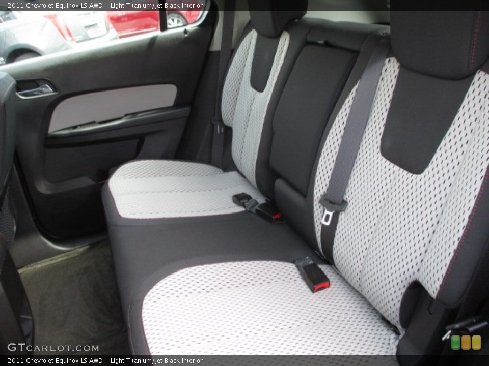 Light Titanium/Jet Black Interior Rear Seat for the 2011 Chevrolet Equinox LS AWD #93939983
