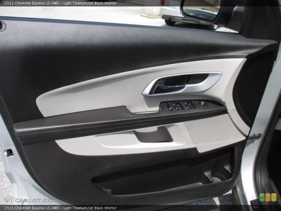 Light Titanium/Jet Black Interior Door Panel for the 2011 Chevrolet Equinox LS AWD #93940050