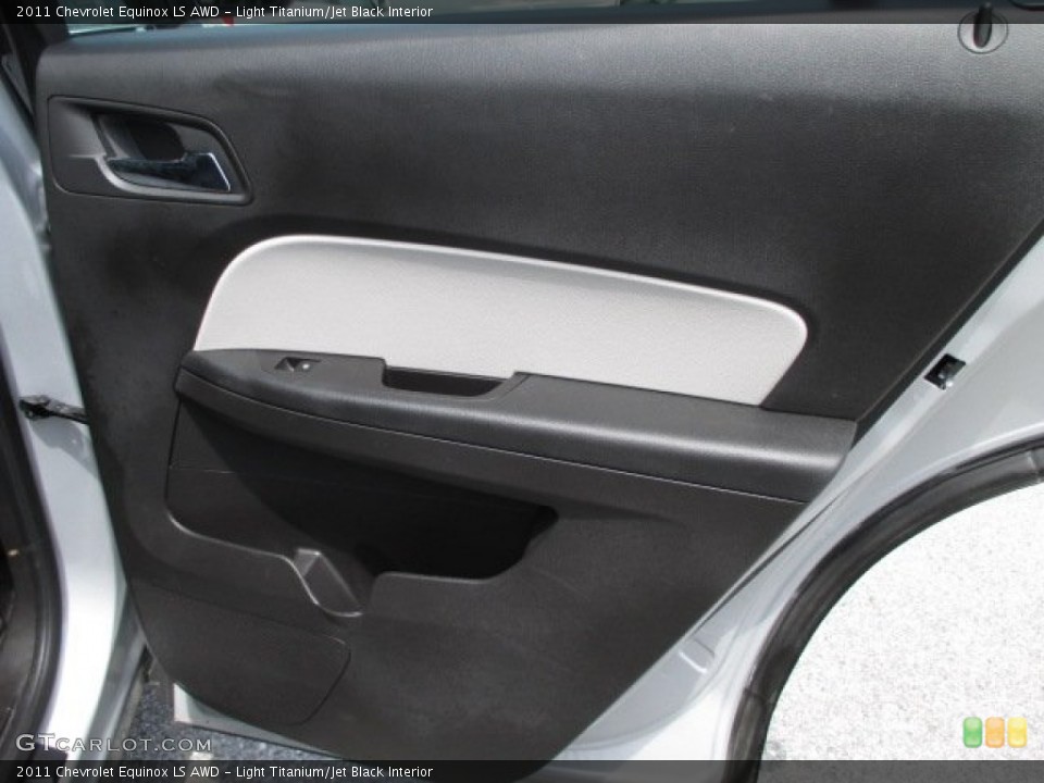 Light Titanium/Jet Black Interior Door Panel for the 2011 Chevrolet Equinox LS AWD #93940095