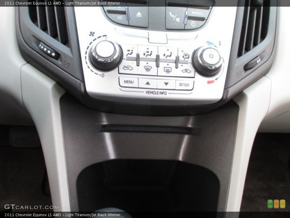 Light Titanium/Jet Black Interior Controls for the 2011 Chevrolet Equinox LS AWD #93940341