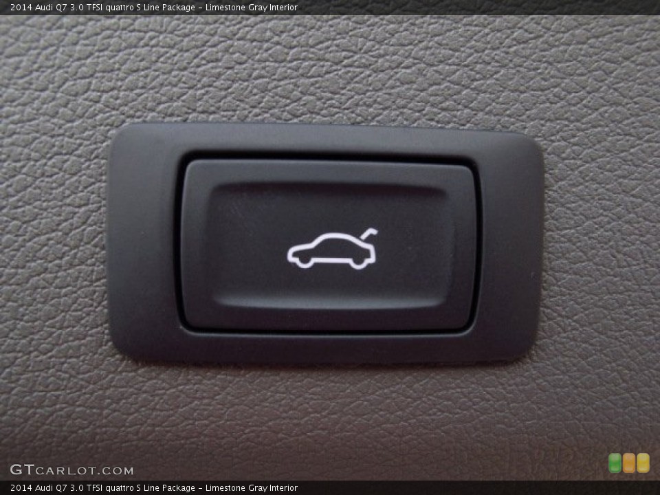 Limestone Gray Interior Controls for the 2014 Audi Q7 3.0 TFSI quattro S Line Package #93941175