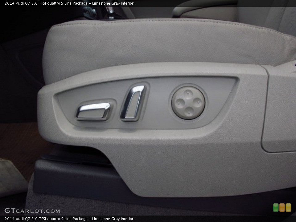 Limestone Gray Interior Controls for the 2014 Audi Q7 3.0 TFSI quattro S Line Package #93941364