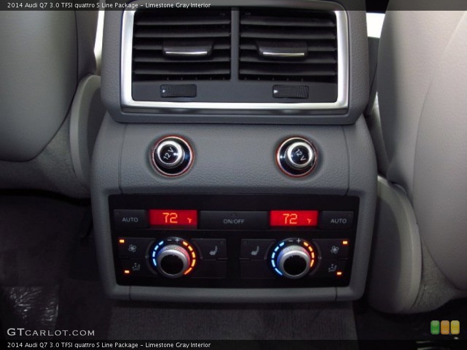 Limestone Gray Interior Controls for the 2014 Audi Q7 3.0 TFSI quattro S Line Package #93941424