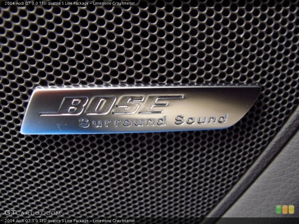Limestone Gray Interior Audio System for the 2014 Audi Q7 3.0 TFSI quattro S Line Package #93941493