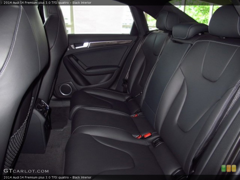 Black Interior Rear Seat for the 2014 Audi S4 Premium plus 3.0 TFSI quattro #93942408